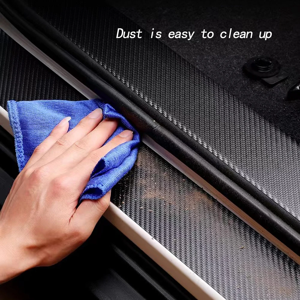Car Door Sill Carbon Fiber Sticker Threshold Side Anti Scratch Tape Waterproof Decal for Suzuki Grand Vitara Car accessories