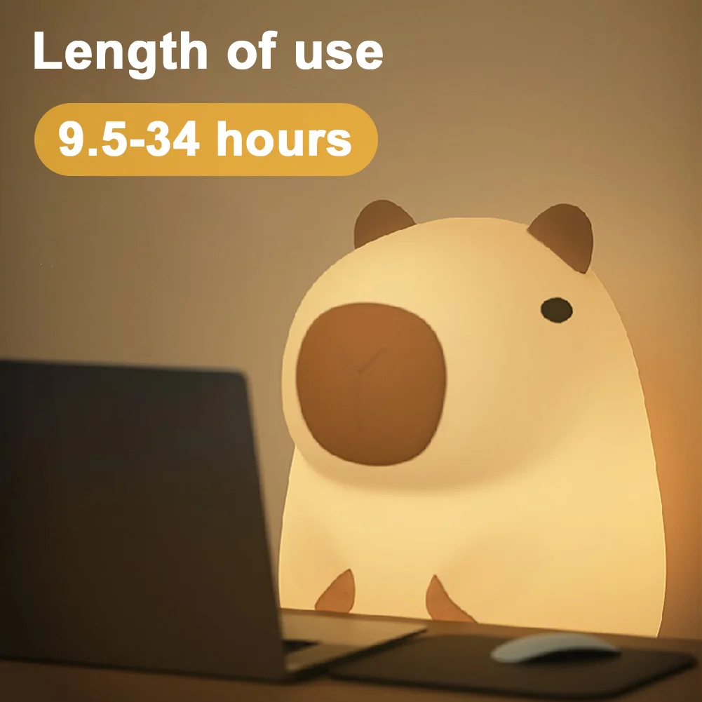 Capybara USB Rechargeable Night Light for Children's Room led night light night light led night lamp