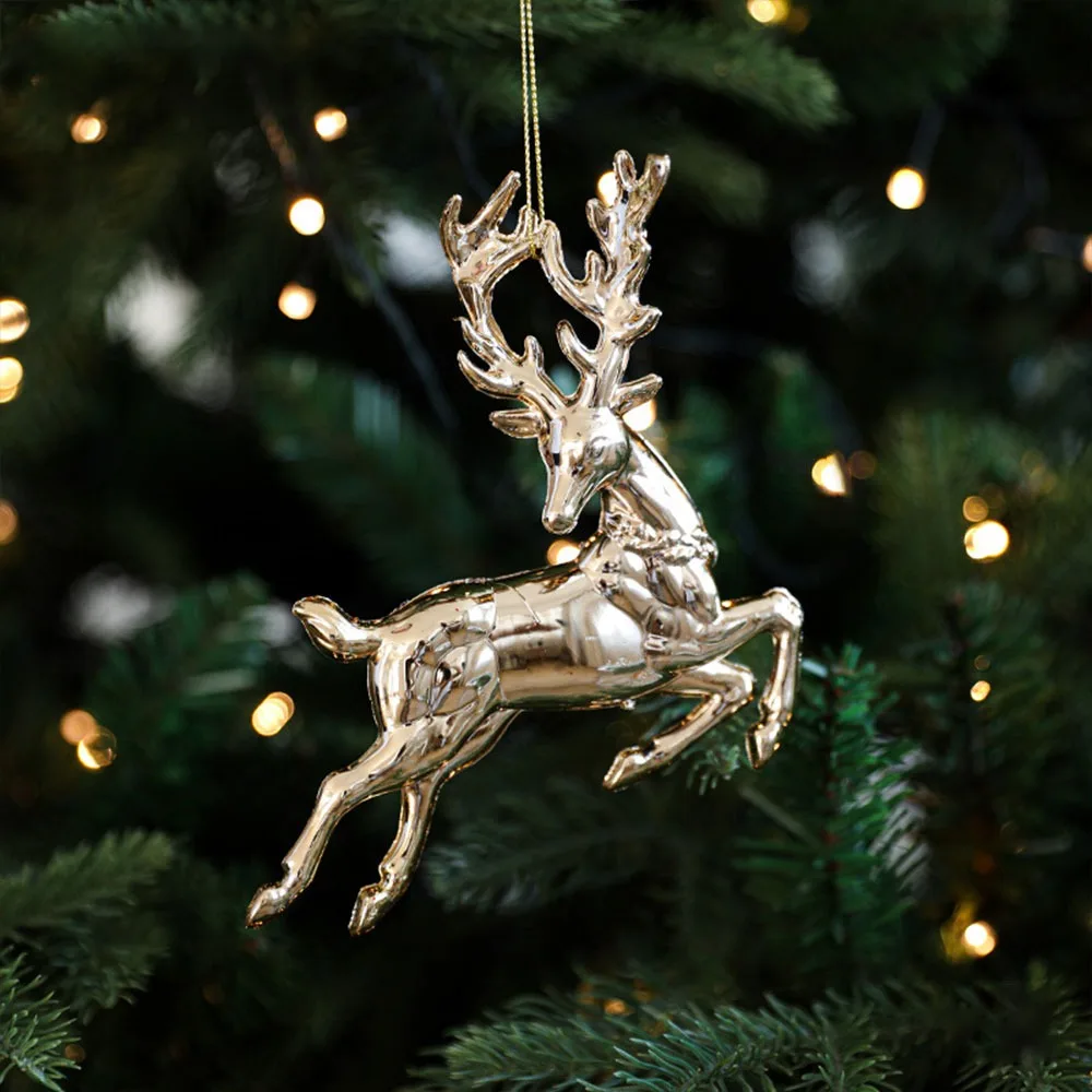 Gold Snowflake Butterfly Dragonfly Angel Christmas Tree Ornament Baubles