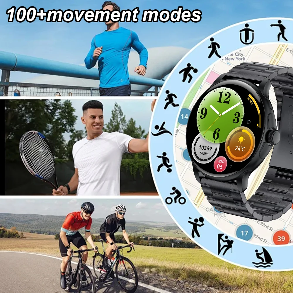    ð,  ȭ,  , NFC Ʈ ġ, AMOLED 466*466 HD ȭ, ɹڼ, 1.43 ġ, 2024 ǰ