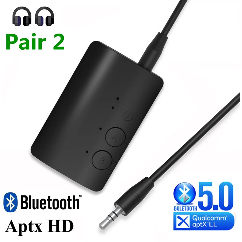 Bluetooth Receiver Transmitter BT 5.2 Aptx HD LL RCA 3.5mm Jack AUX