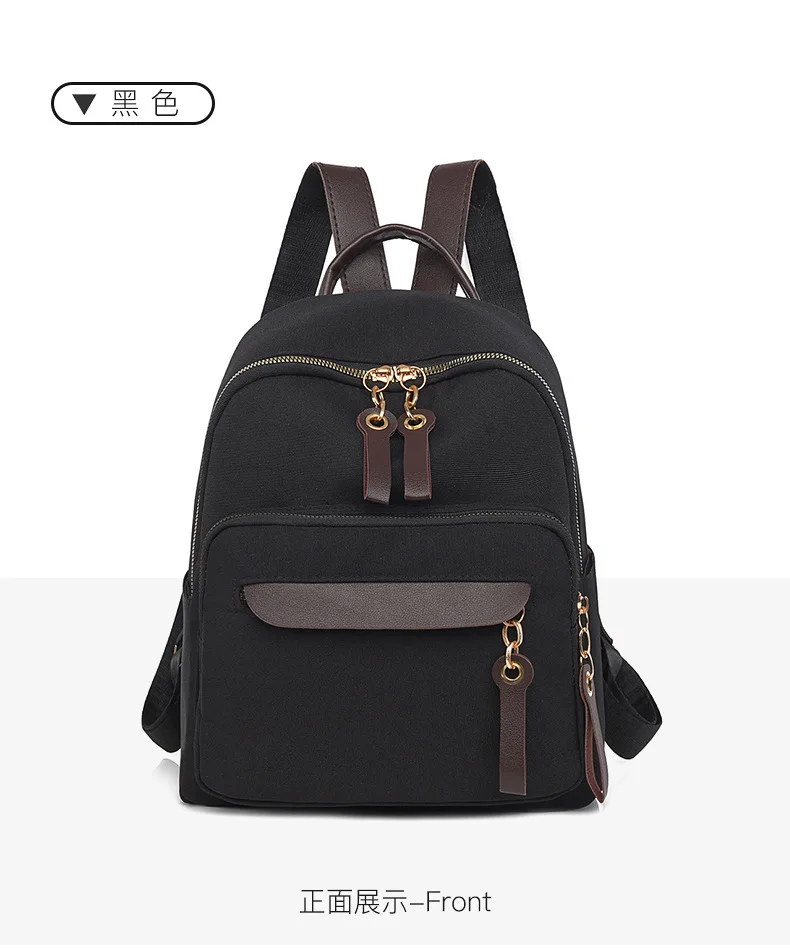 2026 Persönlichkeit, hochwertiger Rucksack, Trend-Reise, kleiner Rucksack für Damen, vielseitig, modisch, Farbblock, Diebstahlsicherung, College-Taschen – Detail 28