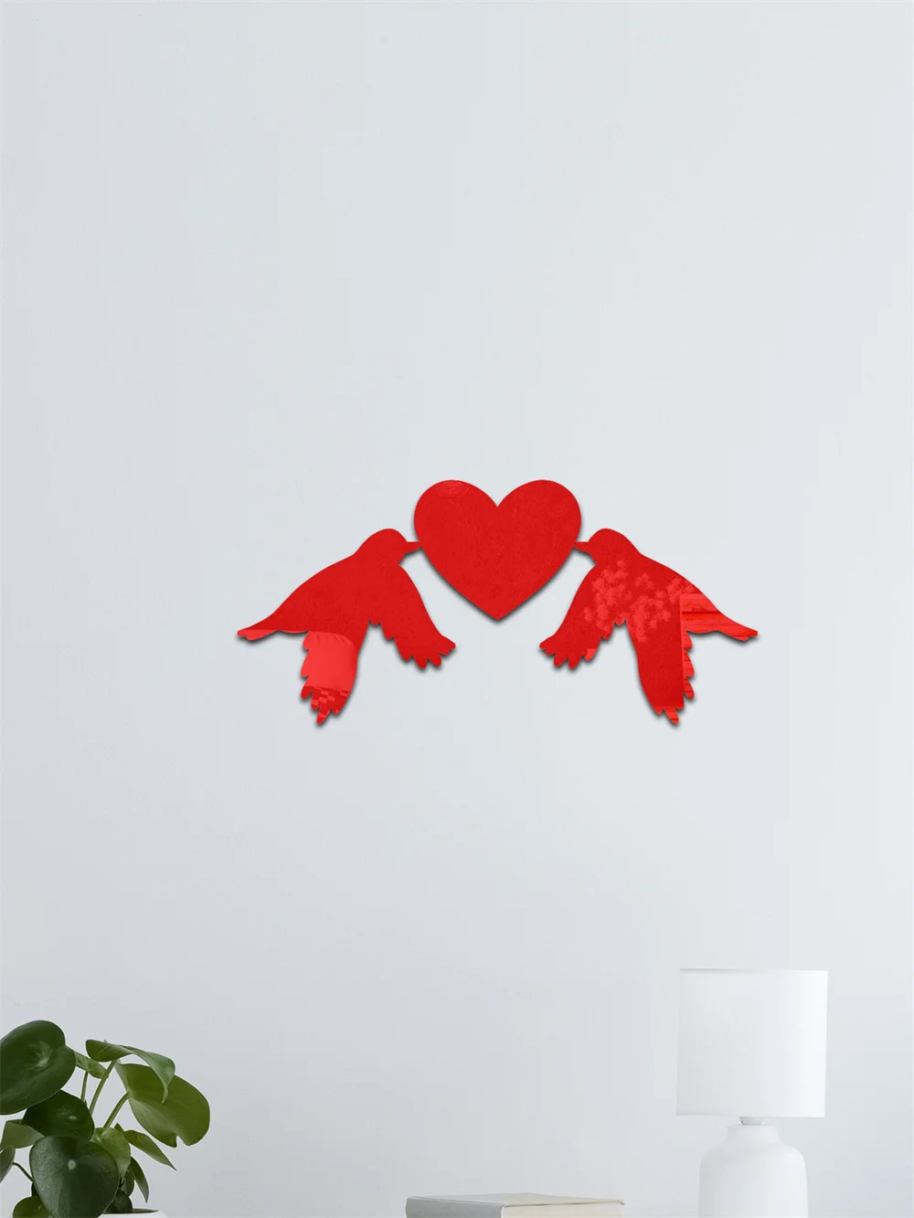 3D Dolphin Mirror Wall Sticker Self-Adhesive Acrylic Mirror Decals DIY Office Living Room Bedroom Decoration Art Wall Stickers