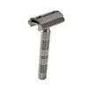 YAQI Raw Color Version Bohemia 316 Stainless Steel Adjustable Baseplate Men Safety Razor 1