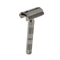 YAQI Raw Color Version Bohemia 316 Stainless Steel Adjustable Baseplate Men Safety Razor 1
