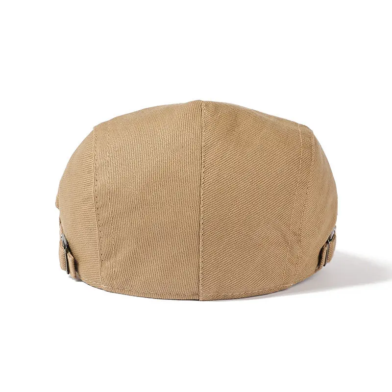 Cotton Solid Newsboy Caps Flat Peaked Cap Men and Women Painter Beret Hats 118 beret hat newsboy cap newsboy hat