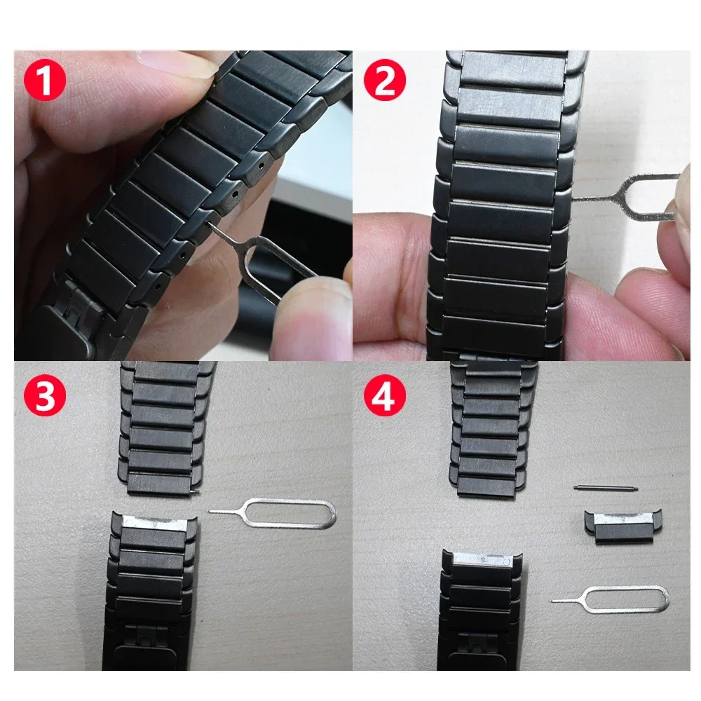 Elegant Stainless Steel Watch Bracelet - Premium Metal Strap Accessory
