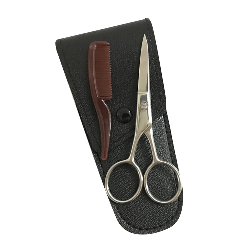 Stainless Steel Beard Scissors Hair Shaving Small Scissors Professional Makeup Eyebrows Nose Nail Cuticle Cut Manicure Tool 2