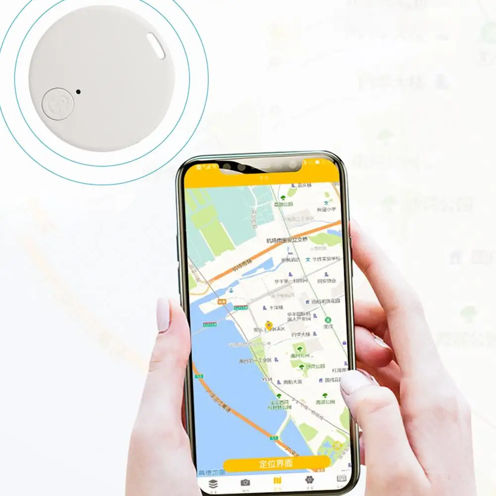 Mini Fashion Smart Dog Pets Bluetooth GPS Tracker Smart Tag Tracer Keychain Dog Pet Child Tracker Key Finder