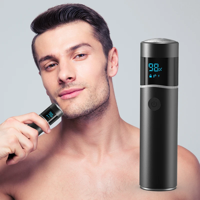 Portable Mini Men's Shaving Razor Compact Travel Size Beard Trimmer Smooth Shave