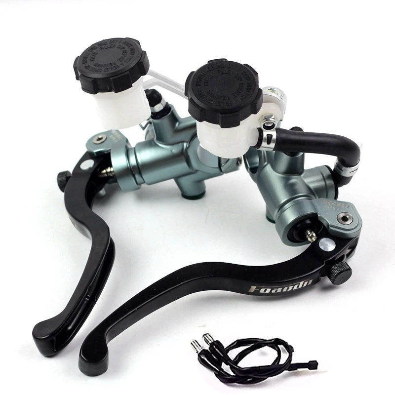 Universal Motorcycle Brake Clutch Pump Lever Tubing Interface Radial 17