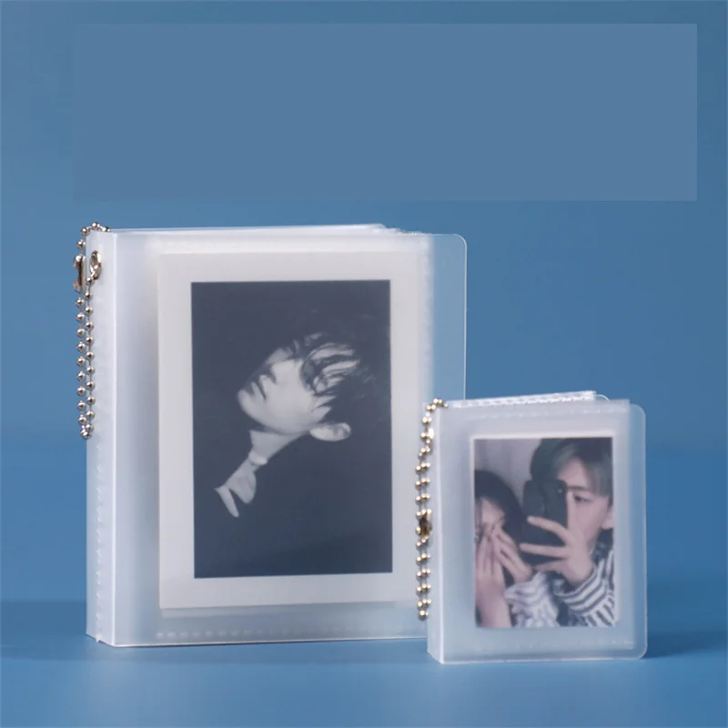 2 inch Pockets Small Photo Album Mini Photos Collect Book Creative Card  Holder With Keychain Instax