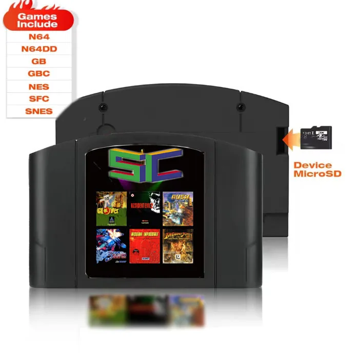 SUMMER FALSH 64 SC64 Open Source N64 3000 in 1 Game Cartridge For Nintendo 64 Ga