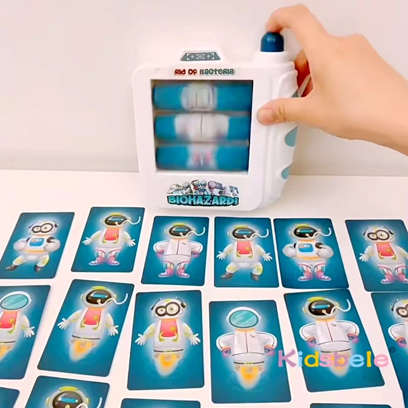 몬스터 카드 장난감 인터랙티브 퍼즐 데스크탑 스페이스 캐처 카메라 가족 파티 게임 24인용 어린이용 이상한 손잡이 사냥 게임