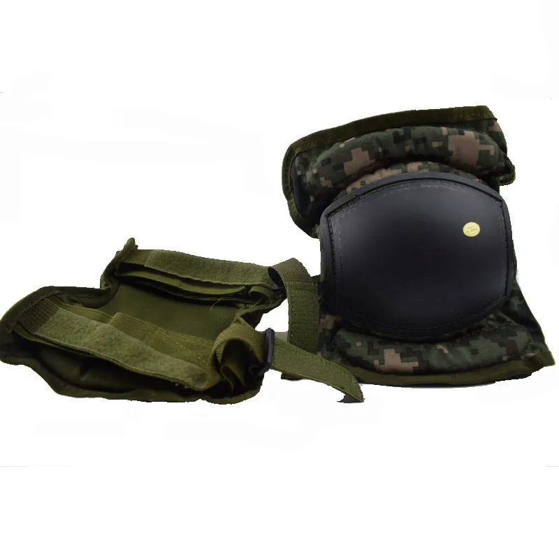 Tactical Camouflage Knee Pads Elbow Pads Protective Gear CS Military Army Outdoor Sports Hunting Adjustable Safety Pads Set