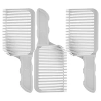 3 Pcs Combs Men's Blending Friend Fade Dilute Barber Haircut for Stylist Light Grey Tool Man 1