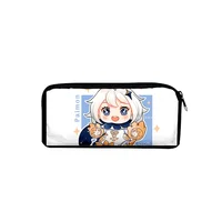 Trendy Gift Pen Bags Genshin Impact Paimon 3D Print Pencil Box Child stationery Storage Bag Pencil bag Simple Cosmetic bags 1