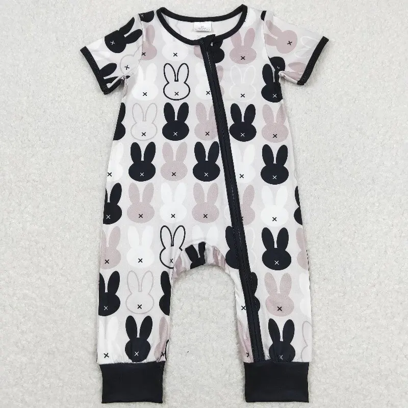 3.27y NEW stock baby summer girls romper wholesale boutique fishing float red bow blue vest rompers