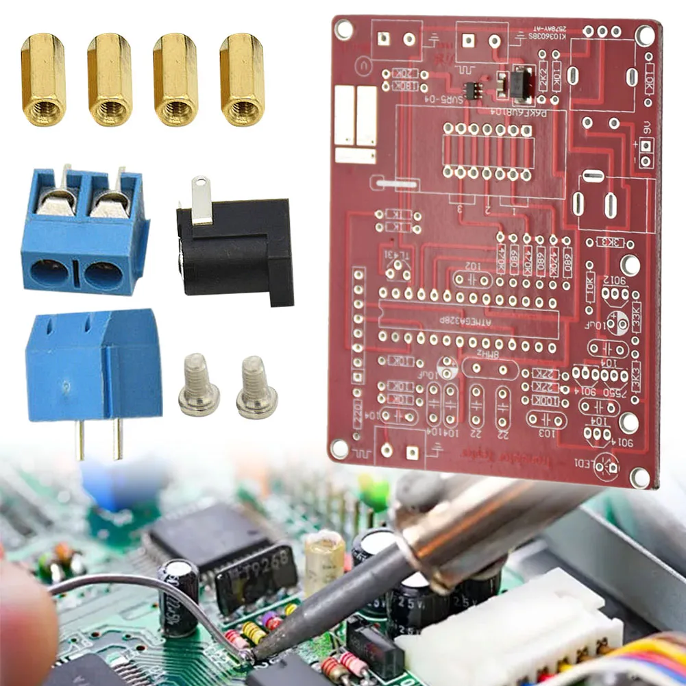 GM328 Transistor Tester Frequency Tester Auto Shutdown Diode Capacitance ESR Voltage Frequency Meter with Rotary Switch DIY 5