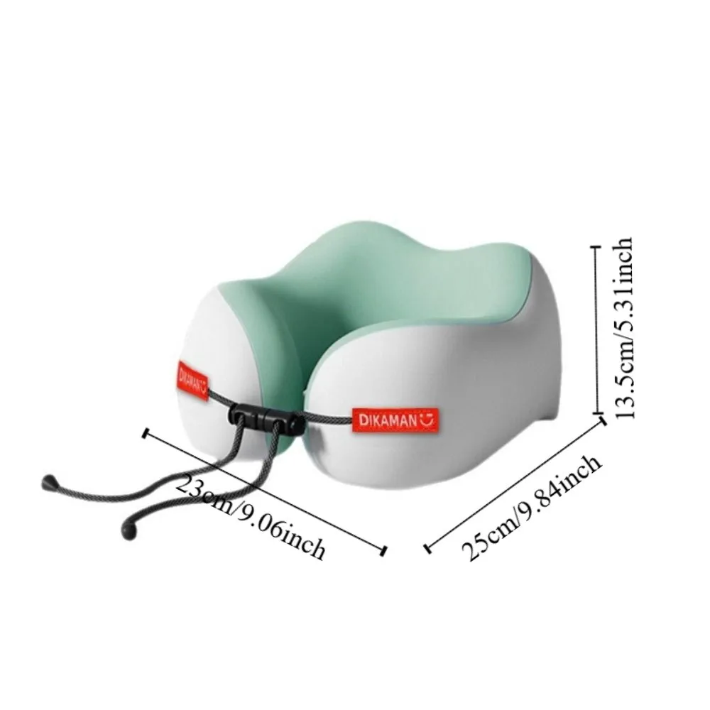 Cooling U-Shape Neck Pillow Portable Compact Travel Neck Guard Pillow Lightweight Foldable Airplane Neckrest Pad Men Women