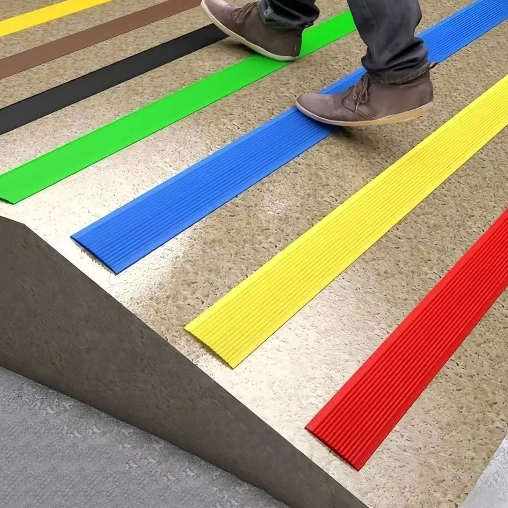 Striscia Per Scale Antiscivolo Da 1M Adesivo Per Scale In Pvc Autoadesivo Larghezza 3Cm Pavimenti Per Bagno Impermeabili Pedate Per Scale Striscia Di 