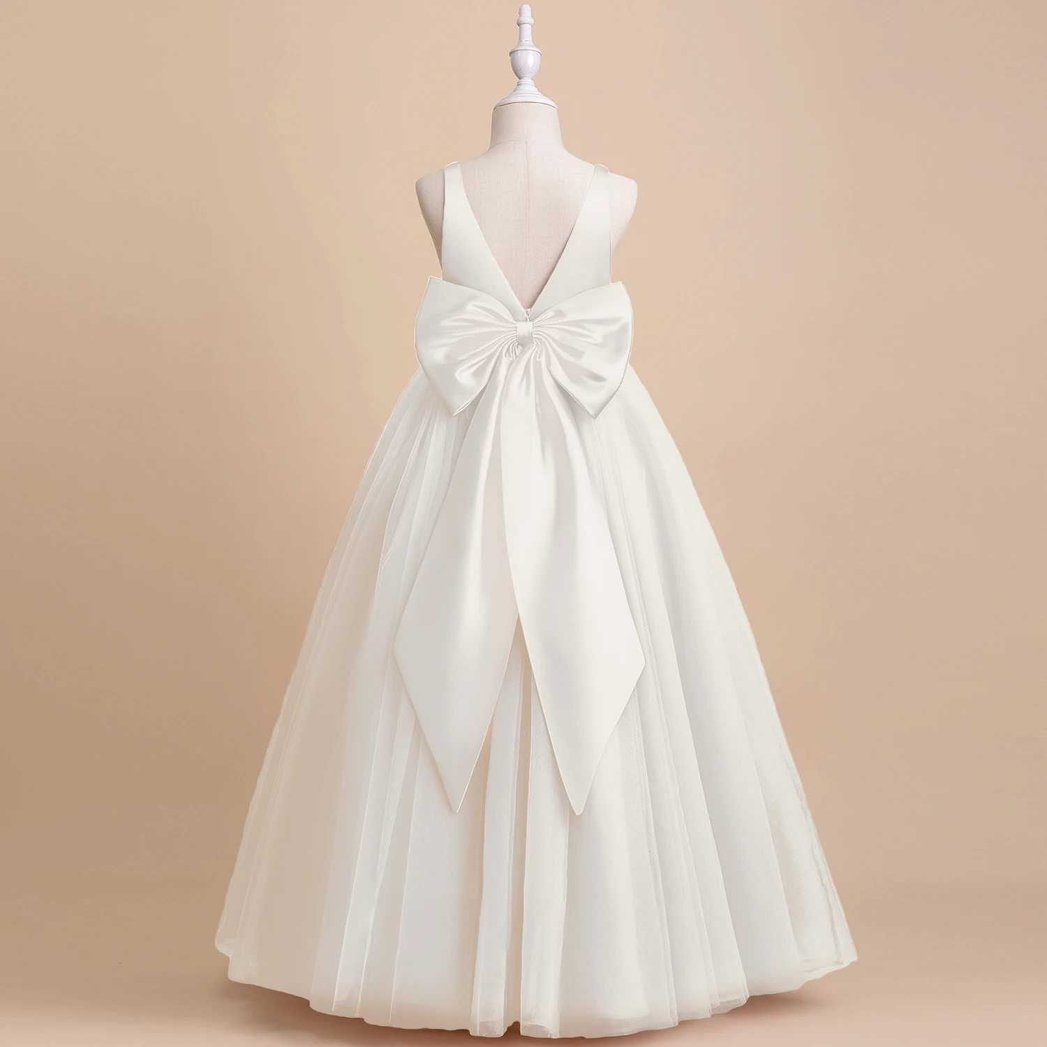 Girls Christmas Wedding Party Long Dress Princess Costume