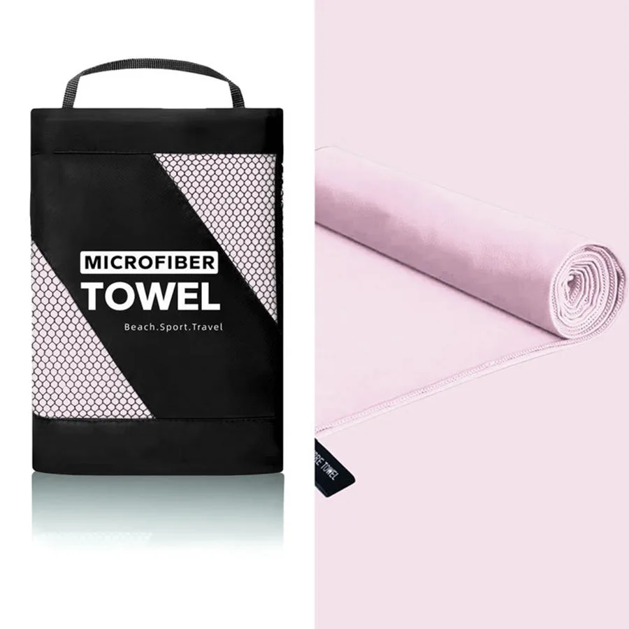 Grande serviette de plage microfibre anti-sable séchage rapide_voghion.com