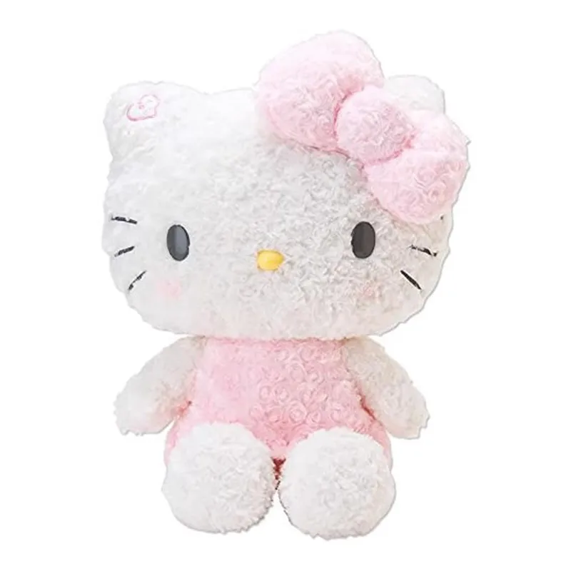 Sanrio Ragdoll Plushies Anime Stile Giapponese Rosa Rosa Hello Kitty Peluche Melody Dolls Kawaii Hello Kitty Peluche Regalo