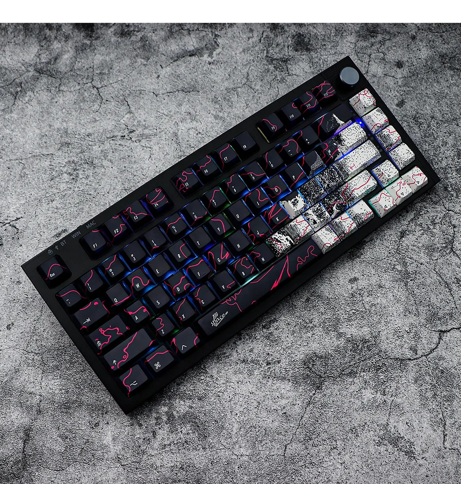 146 chaves gmk graffiti keycaps cereja perfil