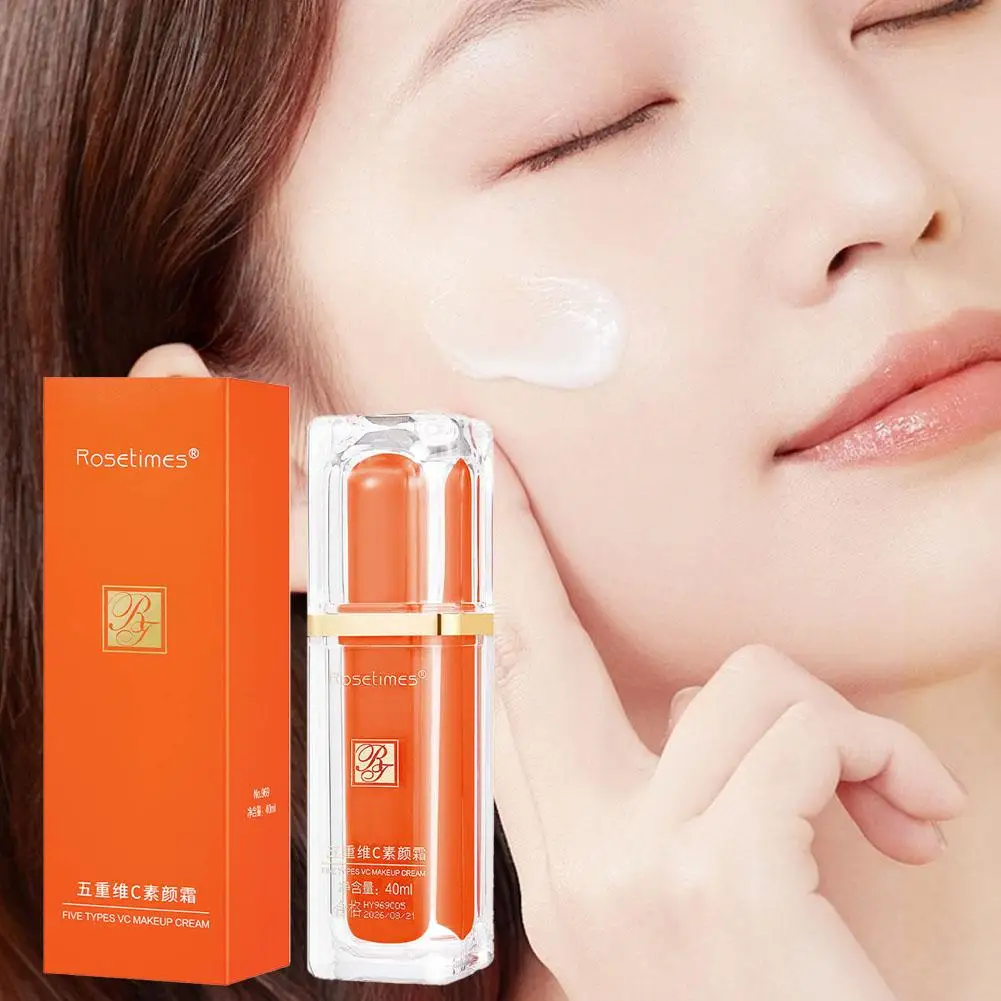 VC BB Cream Foundation Makeup Moist Waterproof Face Base Perfect Cover Korea Cosmetics Vitamin C Tone Up Cream 30g/35g/40ml 3