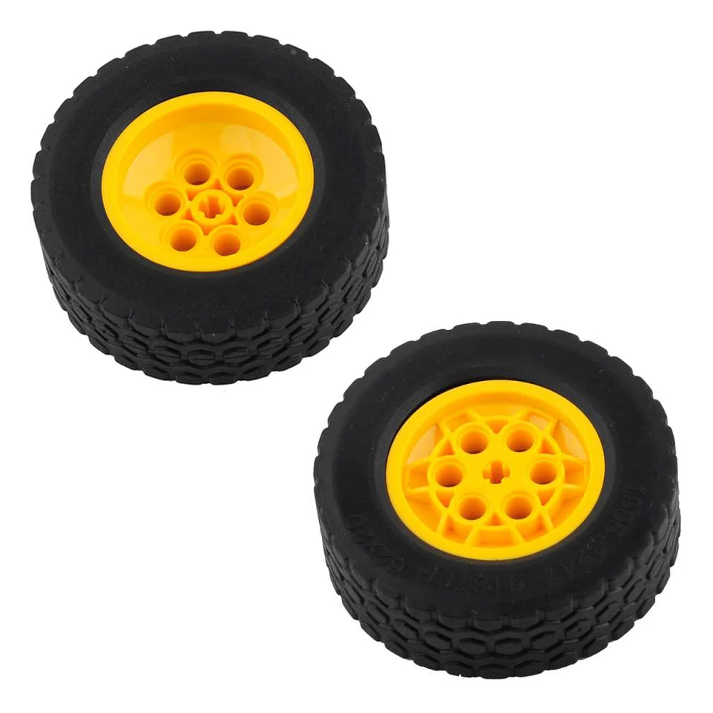 4PCS Wheel 3 86652 Car Tires Technology Bulk Parts Compatible with Legoeds Small Pellets MOC Bricks Building Blocks simulation building blocks