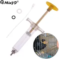Adjustable Baby Bird Feeder With Gavage Tube Parrot Feeding Syringe Hand-Raised Breast Feeding Medicine Bird Supplies 10/20 ML 1