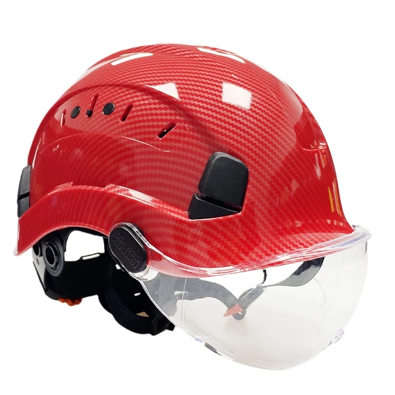 Safety Helmet With Goggles Men's Construction Hard Hat High Quality ABS Protective Helmets Work Cap For Working Climbing Riding fall restraint system