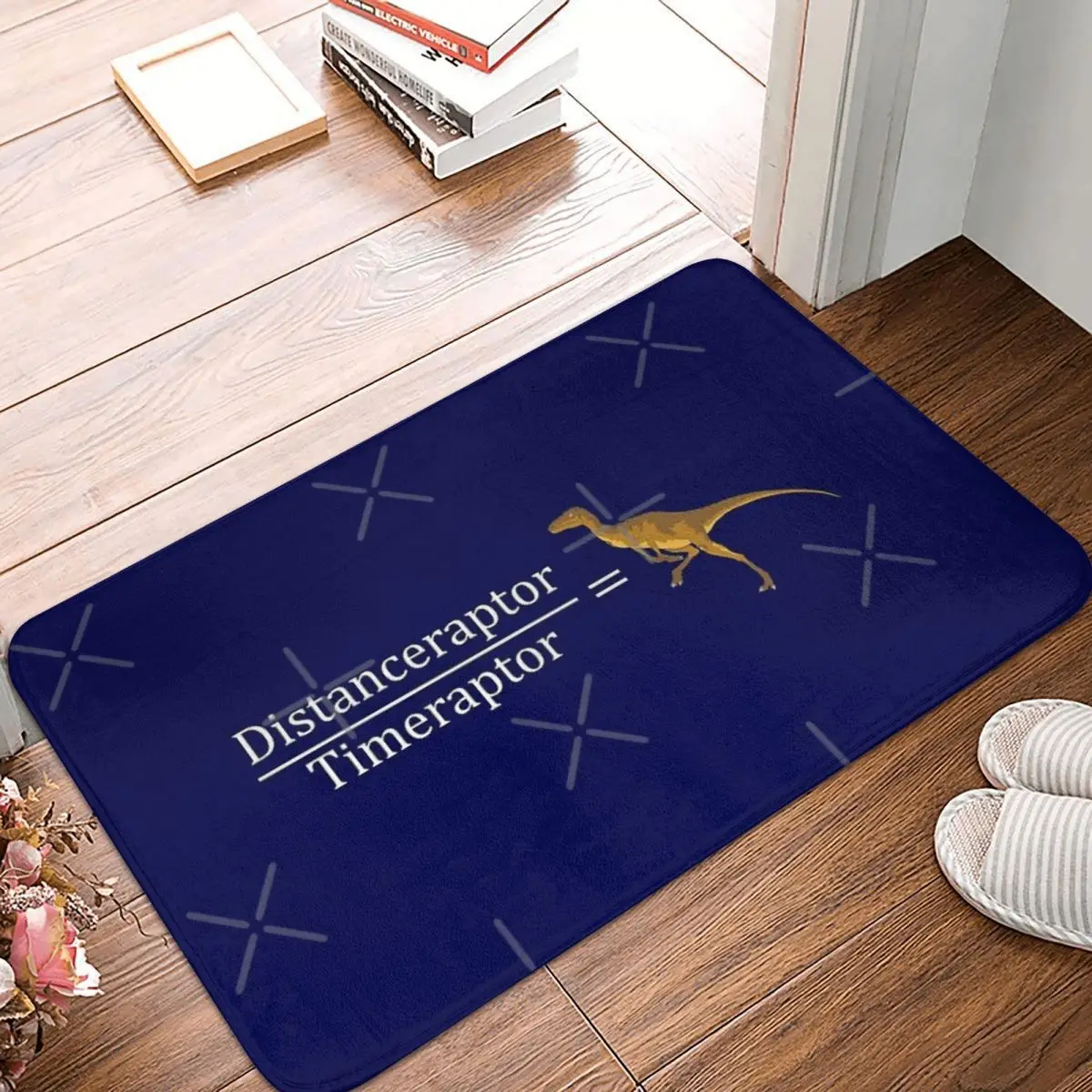 

Velociraptor математический смешной динозавр скорость 40x60 см Ковер Полиэстер коврики персонализированные противоскользящие домашний декор