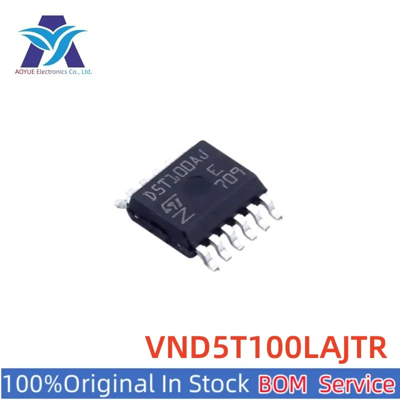 

Новые оригинальные запасные электронные чипы IC VND5T100LAJTR-E VND5T100 VND5T100AJTR: D5T100LJ HSSOP12