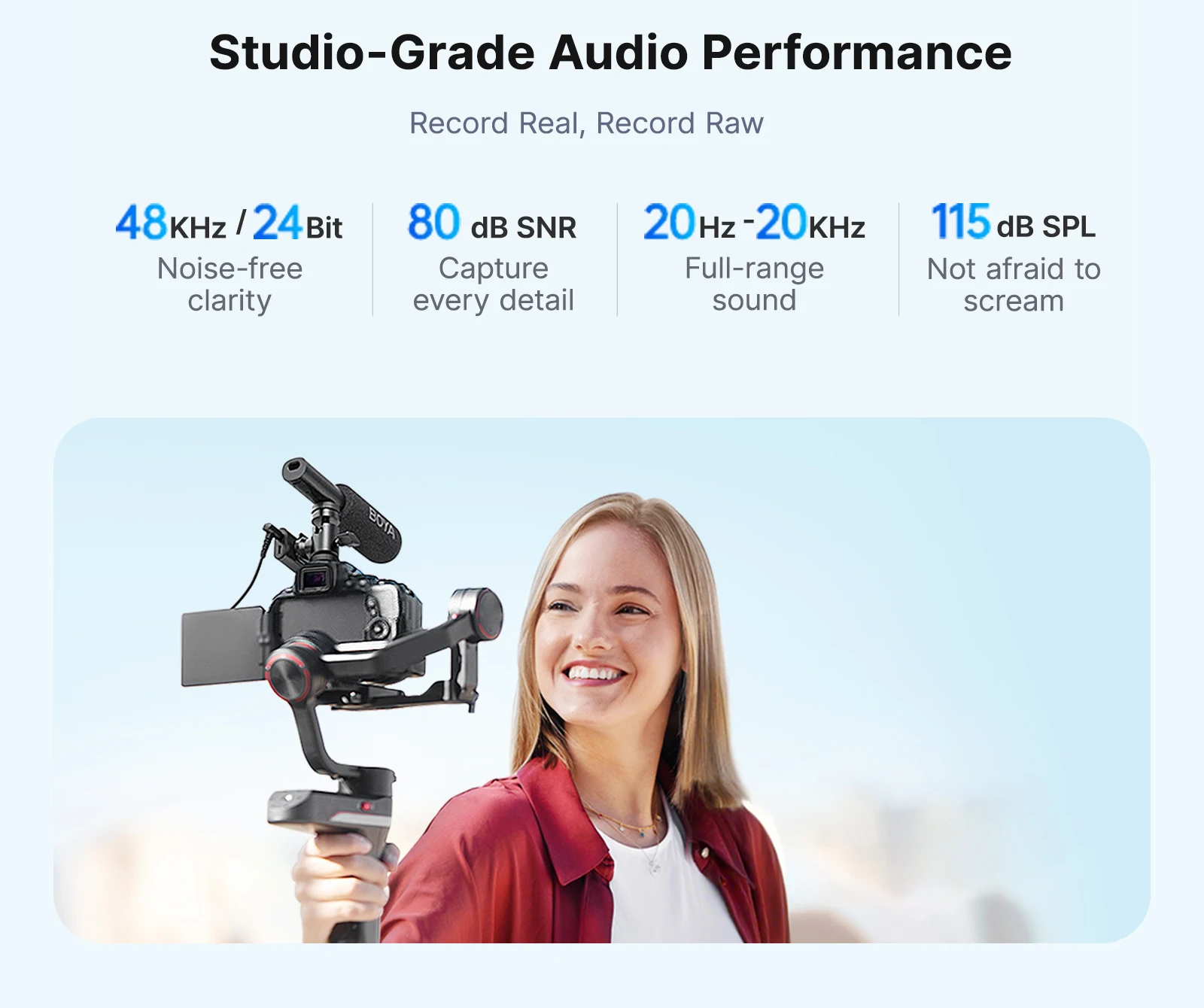BOYA BOYA Magic Professional Wireless Lapel Microphone Shotgun/Desktop/Handheld Mic for iPhone Android Camera PC Video Recording