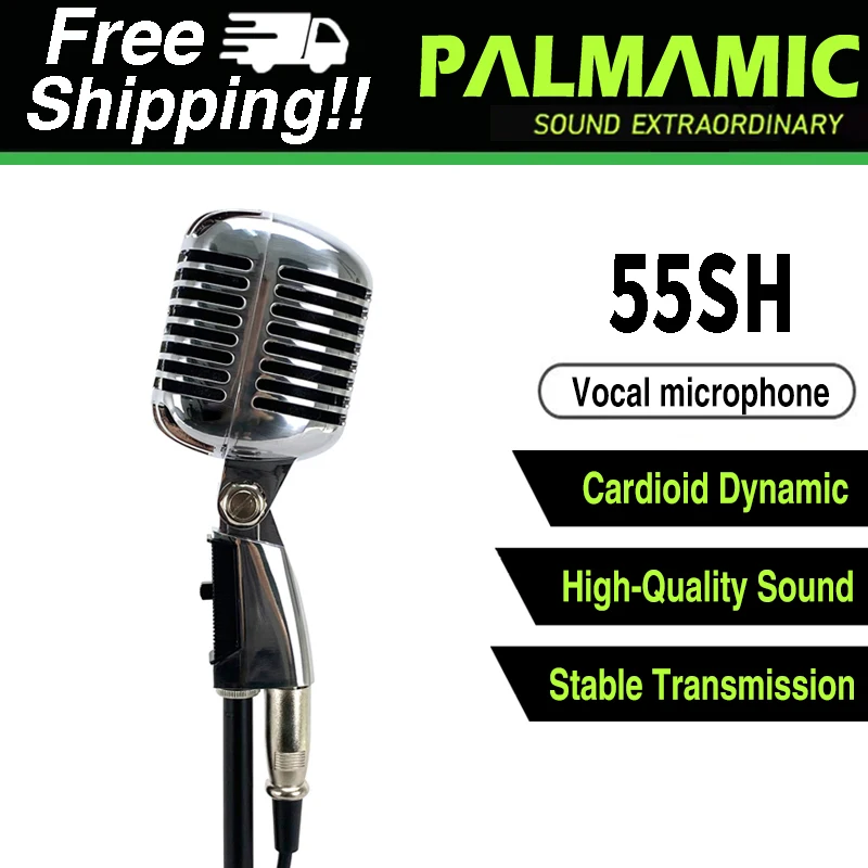 

Free shippng!! 55SH Microphone 55SH Iconic Unidyne Vocal microphones Vintage Icons classical collection mic