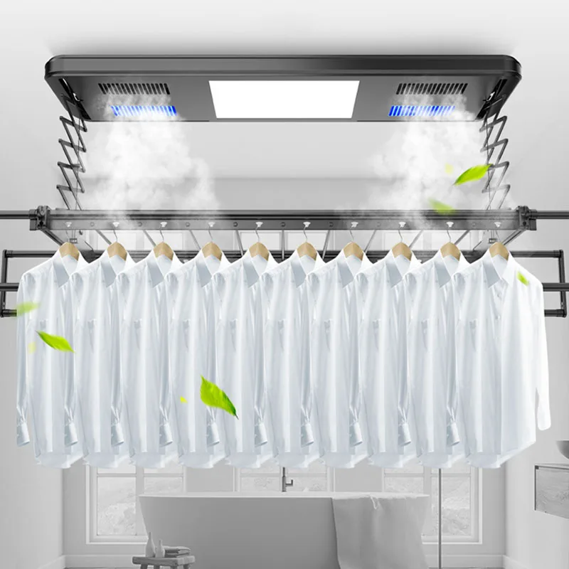 2023 New Smart Home Intelligent Clothes Drying Rack Ceiling Mount