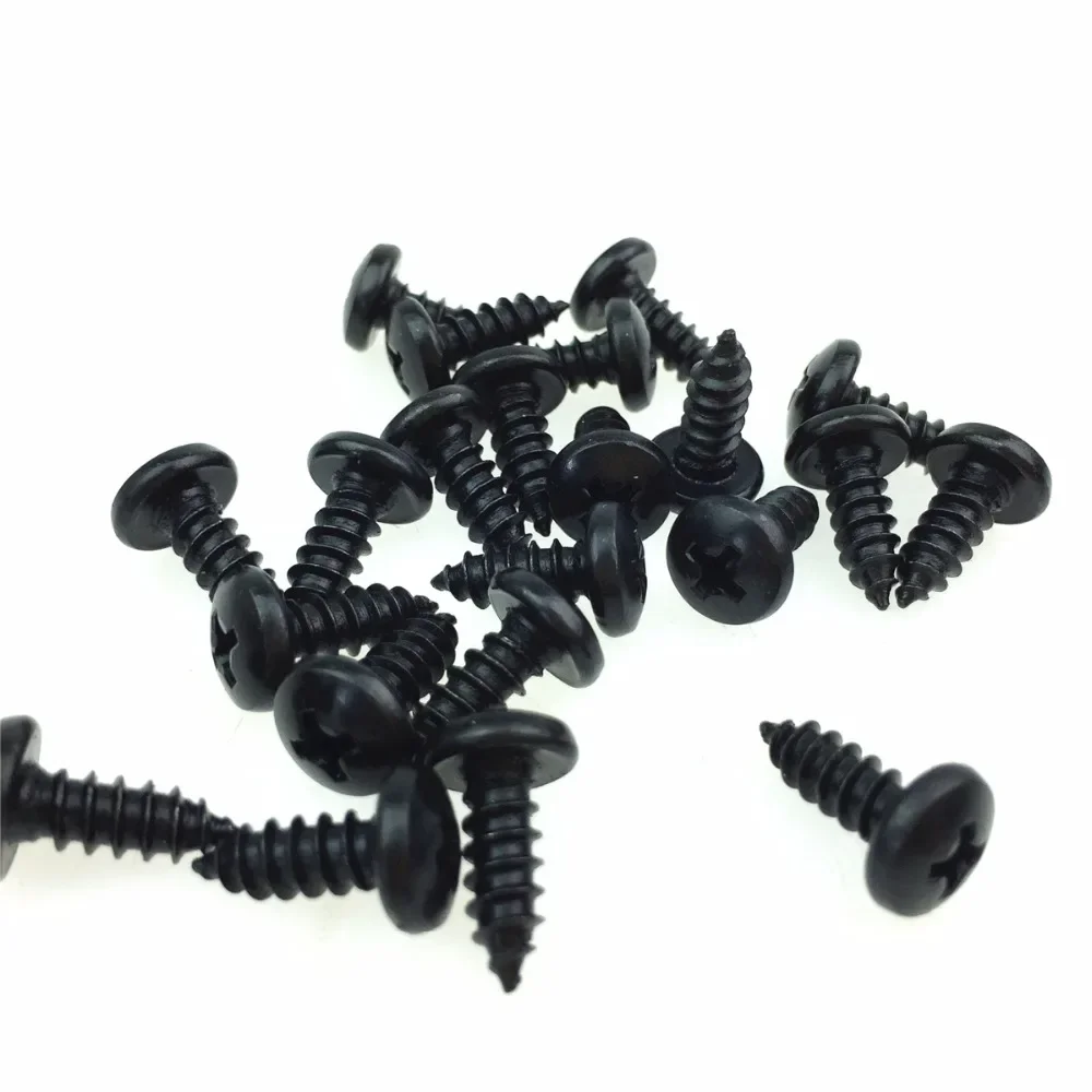 

STARPAD Car Accessories Carbon Steel Black Cross Head / Round Head Self-tapping Screw M1.4*5 Plastic Screw 100pcs