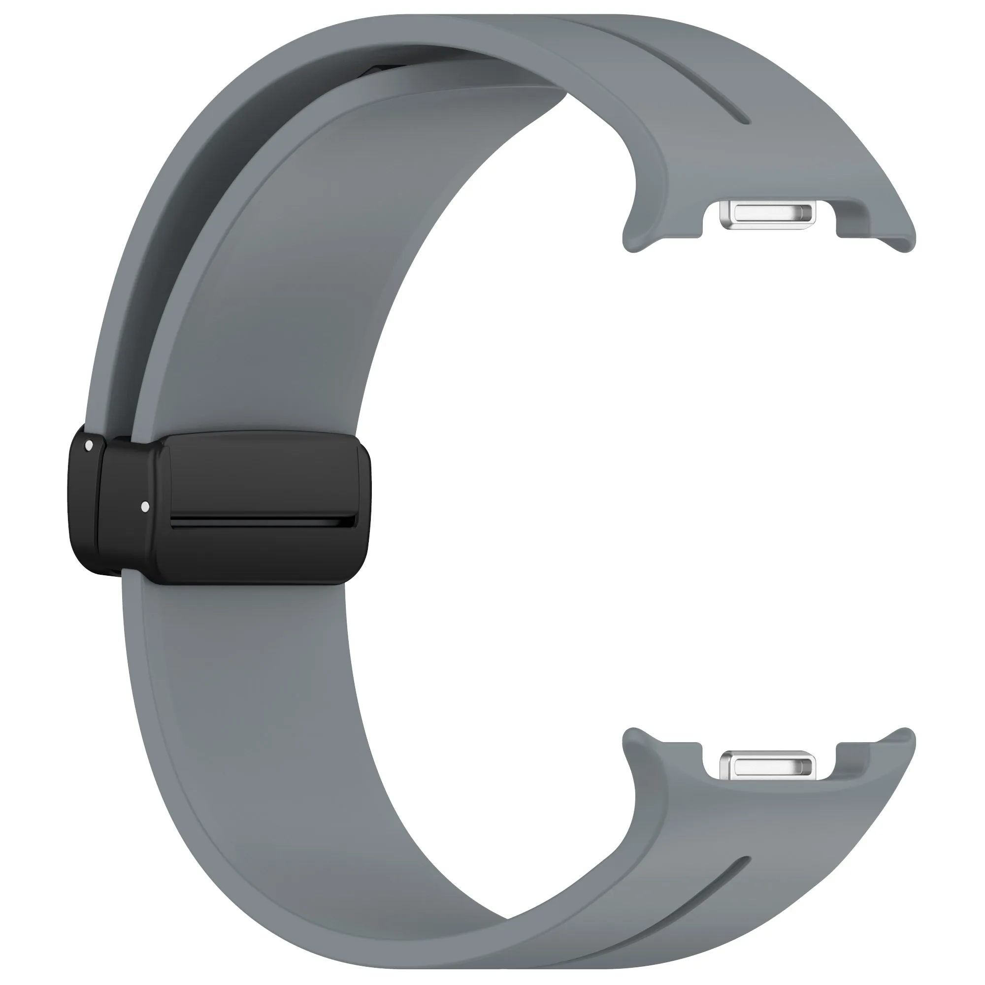 Silicone Sports Bracelet with Magnetic Buckle - No Gaps Design