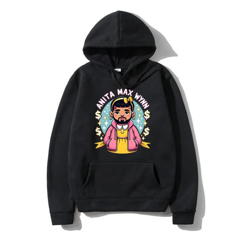 Funny Anita Max Wynn Cool Meme Print Hoodie Men Autumn and Winter Fashion Harajuku Sweatshirts Oversized Hoodies Pullover Unisex