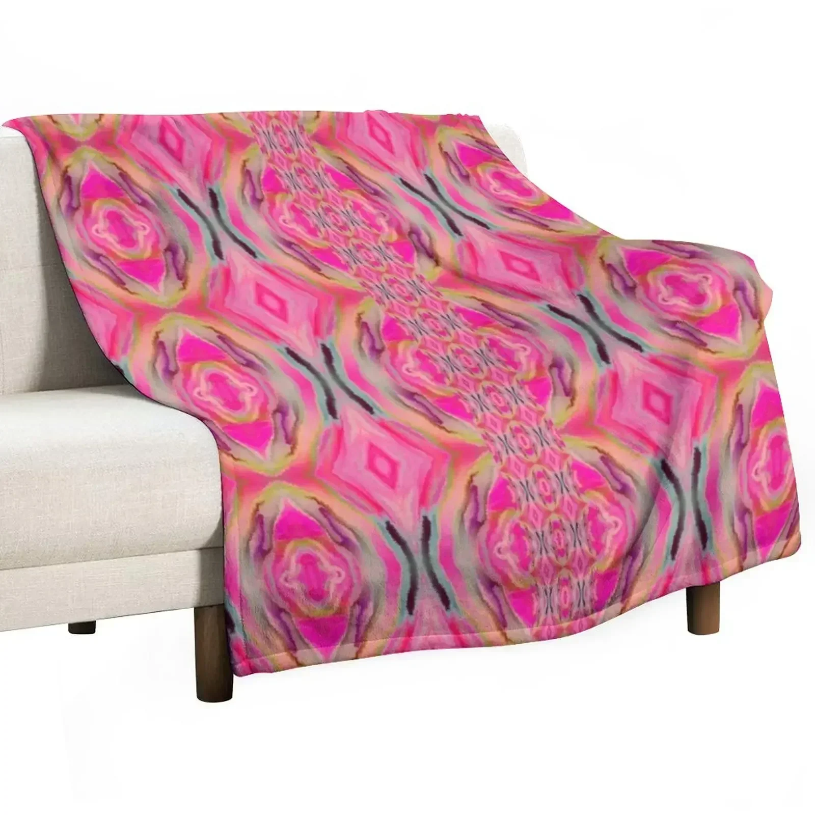 

Kesahar Pink Throw Blanket Stuffeds Winter beds decorative Blankets