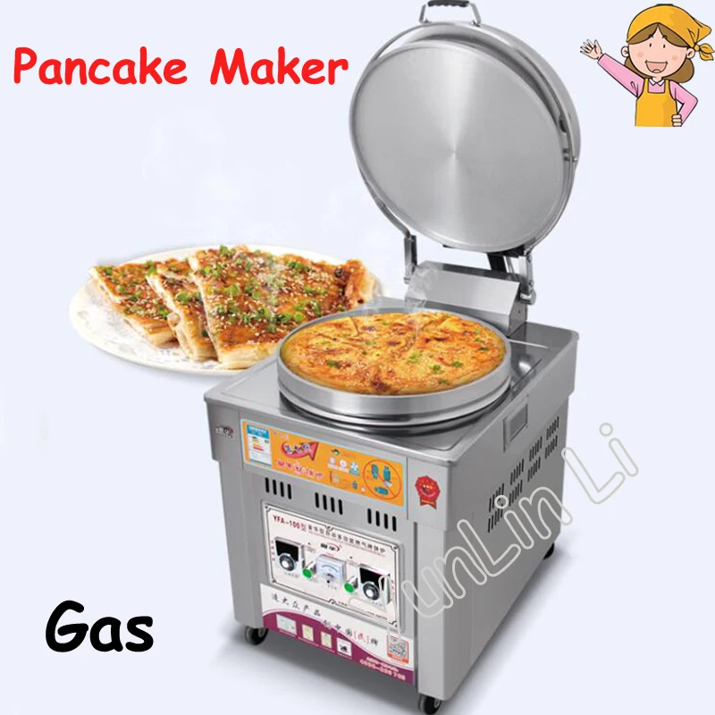 Gas Pancake Maker Commercial Pancake Making Machine Gas Power Grill Banking Pan Stove Pancale Furnace