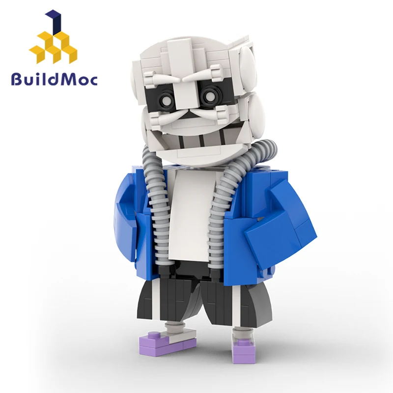 

Buildmoc Undertaled Sansed, модель скелета, набор строительных блоков MOC, Наборы игрушек для детей, подарки, игрушки, 185 шт. кирпичей