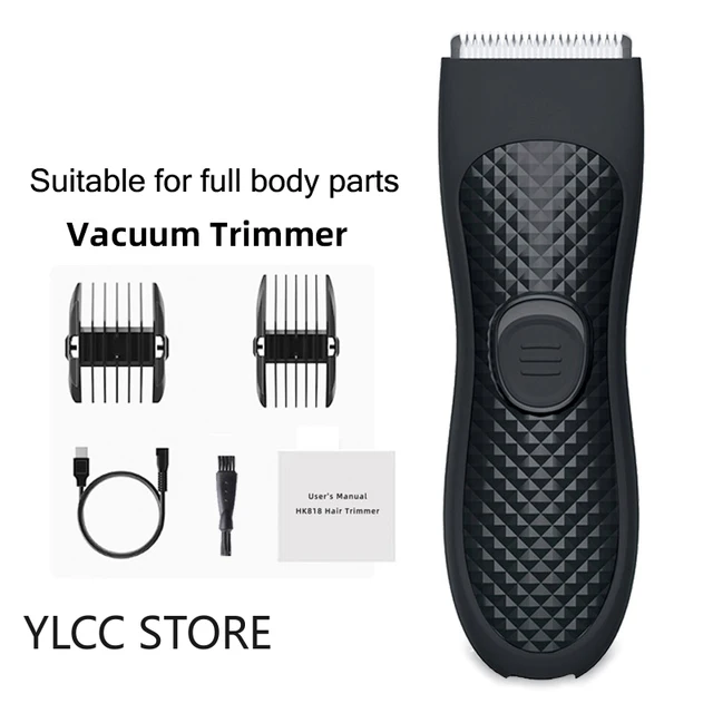 Men's Groin Hair Trimmer, Ball Groomer &Body Trimmer for Men, Waterproof Wet/Dry Clippers, Ultimate Male Hygiene Razor Depilador 5