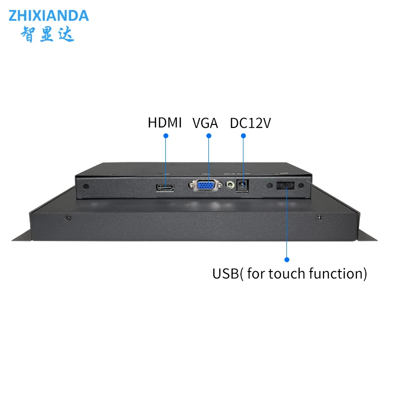 Zhixianda     ġ  LCD ÷ HDMI VGA USB ̽ 10.4 ġ 1024x768