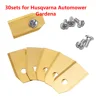 150pc Stainless steel Lawn Mower Cutting Blades W/Screw Kit Replacement For Husqvarna Automower/Gardena Robotic Lawnmower Repair 6