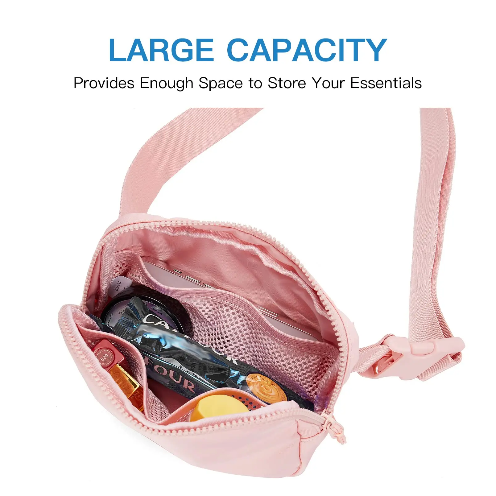 Unisex Waterproof Crossbody Fanny Pack - Adjustable Outdoor Sports Waist Bag and Mobile Phone Holder