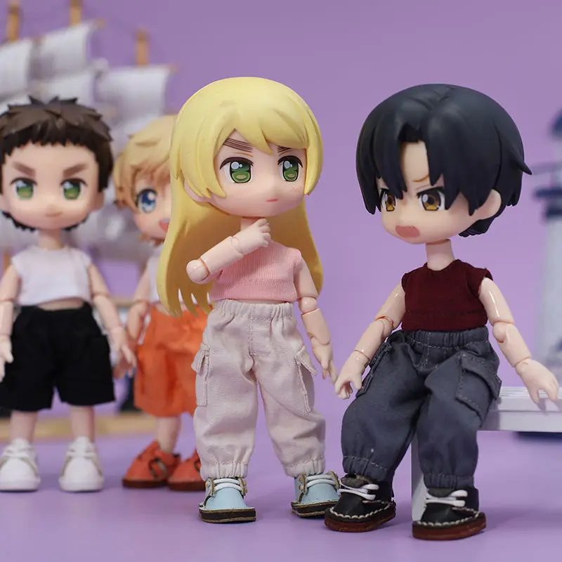New Ob11 Doll Clothes Jeans Shorts Doll Trousers Accessories For 1/12 Bjd Dolls Clothes, Molly, Obitsu11,Gsc, Yoshino Dolls 6