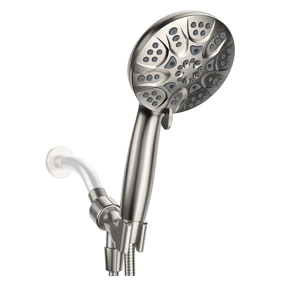 

High Pressure Handheld Shower Head, 6 Spray Settings Shower Head with Handheld, 4.3 Inch High Flow Hand Held Rain Showerhead